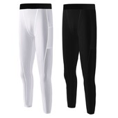 Bērnu ātri nožūstošās bikses zēnam pieguļošas, augstas, elastīgas vidukļa vidus vingrošanas bikses Bērnu pusaudžu sporta legingi skriešanai, treniņiem, pārgājieniem, riteņbraukšanai