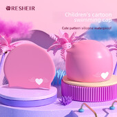 Detská silikónová plavecká čiapka, vodotesná, nesťahujúca, módna, s kreslenou potlačou, dámska, roztomilá, trendy plavecká čiapka