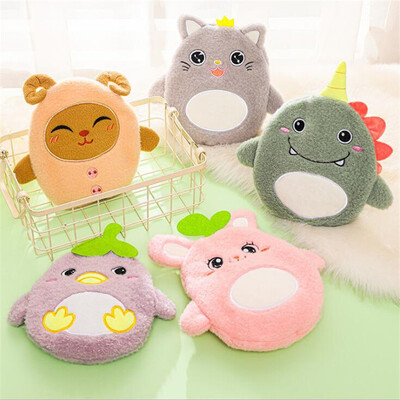 Winter Cartoon Animal Hot Water Bottle PVC Stress Pain Relief Therapy Ζεστό τσαντάκι με πλεκτό μαλακό άνετο κάλυμμα Θερμαντήρας χεριών 1 τμχ