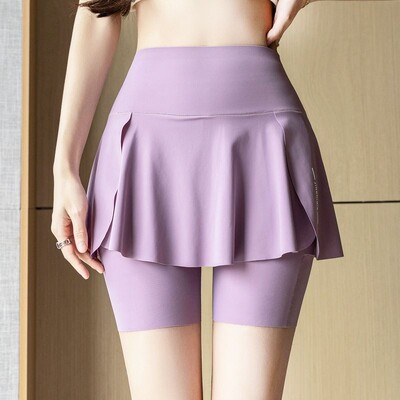 Ženske kratke hlače Suknje Visokog struka Prozračne kratke hlače za jogu Ljetne sigurnosne hlače Ženske sportske suknje Kratke hlače za teretanu Sportska odjeća