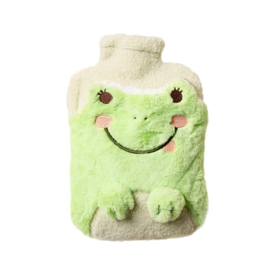 Nová kreslená fľaša na horúcu vodu s mäkkým plyšovým obalom, vrecko na horúcu vodu na ohrievanie zápästí a nôh, menštruačný horúci kompresný vrecko na horúcu vodu