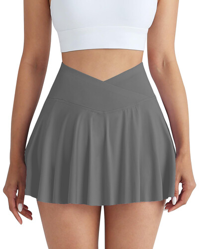 Sportska suknja za teretanu Ženska fitness džepovi Trčanje na otvorenom Teniska suknja Kratke hlače Rastezljive ljetne kratke hlače koje se brzo suše