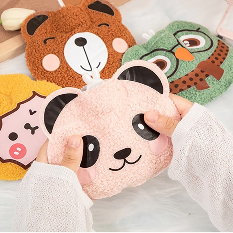 Prijenosna torba za toplu vodu Vreća za ubrizgavanje tople vode PVC plišana torba za ruke Mini grijač za ruke Kawaii boca za vodu Zimske zalihe