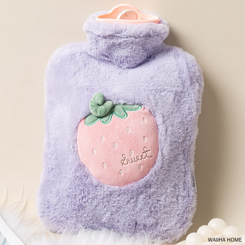 Pungă pentru sticle cu apă fierbinte de 500 ml, pungă cu apă caldă pentru umplere cu apă, pentru femei, mâini și picioare pentru burtă caldă, pungă cu apă caldă pentru mâini.