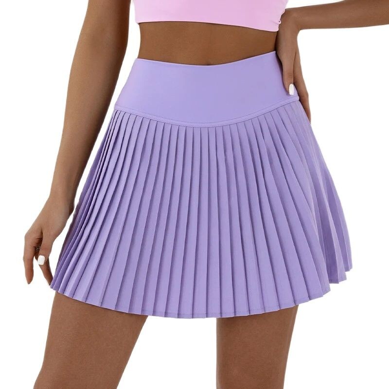 HGC teniska kratka suknja s džepovima Odjeća za golf Ženska obuka Plisirana joga Prozračna plaža Visoki struk Teretana Trčanje Fitnes na suho