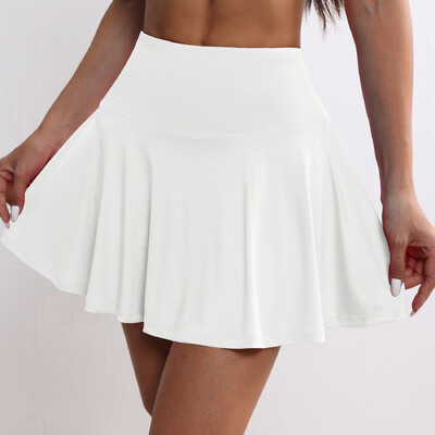 CHRLEISURE Athletic Tennis Golf Skorts Naiste plisseeritud tenniseseelik 4 taskuga Treening Jooksmine Spordipüksid Vabaajarõivad