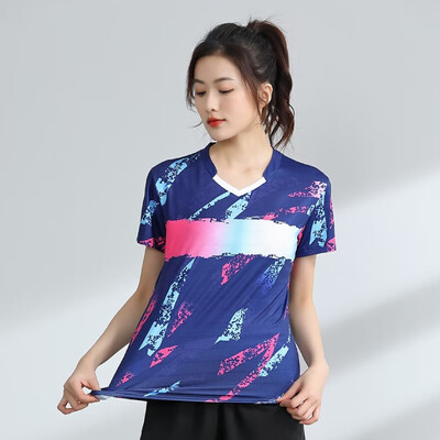 Ženske pastelne majice za stolni tenis Odjeća za badminton s 3D grafičkim printom Brzosušeća odjeća za natjecanje u stolnom tenisu Dres