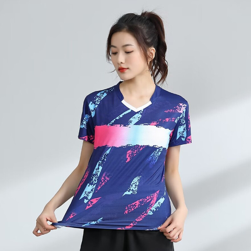 Ženske pastelne majice za stolni tenis Odjeća za badminton s 3D grafičkim printom Brzosušeća odjeća za natjecanje u stolnom tenisu Dres