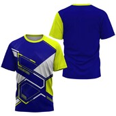 Nova muška sportska majica kratkih rukava za ljetno slobodno vrijeme iz 2024. Badminton za trening stolnog tenisa Prozračna majica s O-izrezom koja se brzo suši