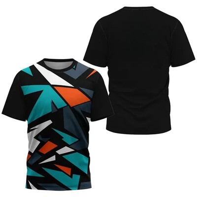 Nova muška sportska majica kratkih rukava za ljetno slobodno vrijeme iz 2024. Badminton za trening stolnog tenisa Prozračna majica s O-izrezom koja se brzo suši