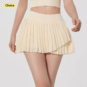Ljetna plisirana suknja za jogu za fitness s kratkim hlačama visokog struka, tanka, otporna na izlaganje, odjeća za tenis, golf, sportska suknja za trčanje, žene