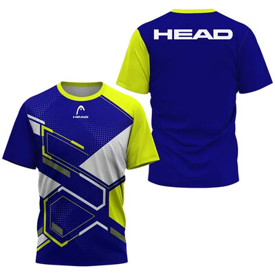 2024 Tricou sport pentru bărbați, vară, timp liber, cu mânecă scurtă, badminton, tenis de masă, antrenament, respirabil, uscare rapidă, top cu gâtul în formă de O