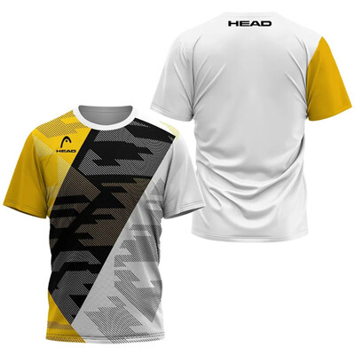 2024 Tricou sport pentru bărbați, vară, timp liber, cu mânecă scurtă, badminton, tenis de masă, antrenament, respirabil, uscare rapidă, top cu gâtul în formă de O