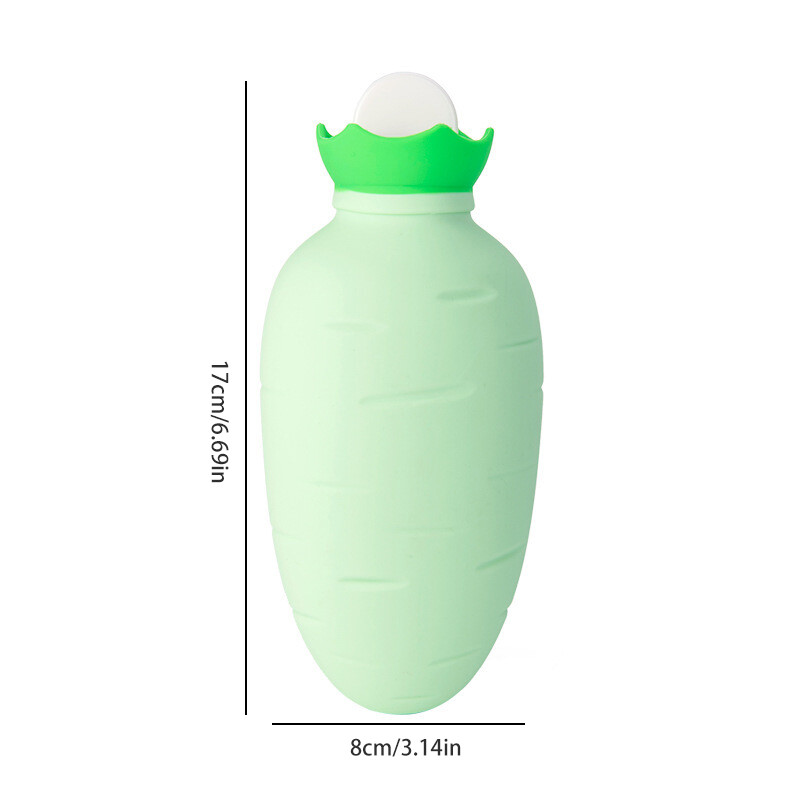 Vaikų guminis morkų rankų šildytuvas, daugkartinio naudojimo karšto vandens butelis, sprogimui atsparus vandens įpurškimo maišelis žiemos skausmą malšinantis kūno kaklo šildytuvas