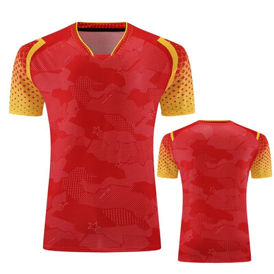 Prilagođeni tekst LOGO KINA Kineska igračka uniforma Championship Stolnoteniska majica kratke hlače Muškarci Žene Djeca Odjeća majica za ping pong