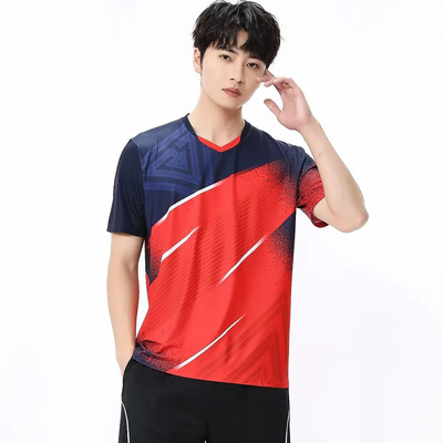 Vīrieši, sievietes, bērni, teniss, galda tenisa T-krekls ar īsām piedurknēm, sporta topi, ātri nožūst pāris ģimenei, vasaras badmintona volejbola krekls, 2023