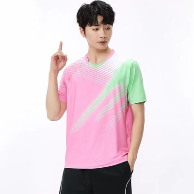 Vīrieši, sievietes, bērni, teniss, galda tenisa T-krekls ar īsām piedurknēm, sporta topi, ātri nožūst pāris ģimenei, vasaras badmintona volejbola krekls, 2023