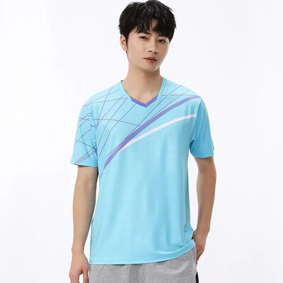 Vīrieši, sievietes, bērni, teniss, galda tenisa T-krekls ar īsām piedurknēm, sporta topi, ātri nožūst pāris ģimenei, vasaras badmintona volejbola krekls, 2023