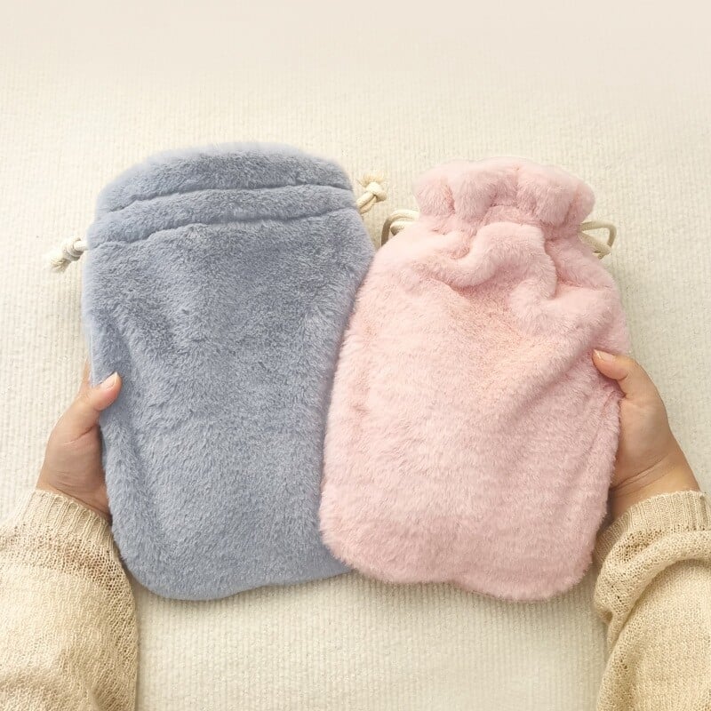 2000 ml karšto vandens maišelio dangtelis Karšto vandens butelio dangtelis Daugkartinio naudojimo pliušinis rankų šildymo maišelio audinys Rankų šildytuvas karšto vandens maišelio audinio dangtelis