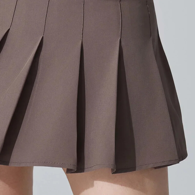 Dámska krátka sukňa s vysokým pásom, úzky strih, skladaná sukňa, bežecká športová fitness sukňa, tenis, bedmintonový golf