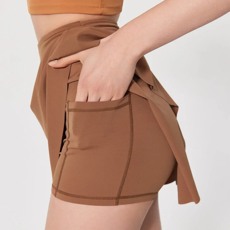 Ljetni sportovi na otvorenom Trčanje Poluduga plisirana suknja Tenis Golf Fitnes Kratka suknja Hlače Ženski uski visoki struk