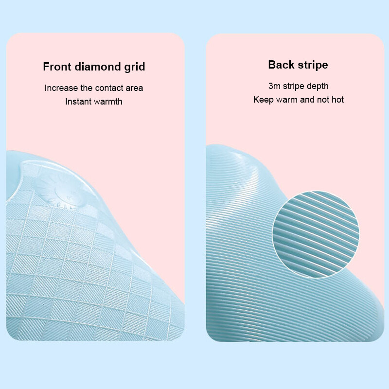 500 ml sutirštintas madingas vandens šildymo maišelis PVC kūrybinis sprogimui atsparus mini rankų šildytuvas karšto vandens maišelio šilumos paketas žiemai