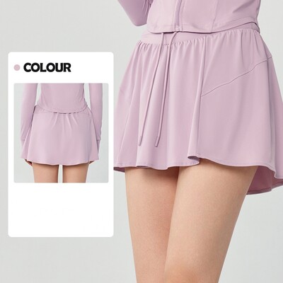 Ice Sensation UV otporna krema za sunčanje Joga kratka suknja Lažna dva protiv odsjaja Sportske kratke suknje Svestrana badminton teniska suknja