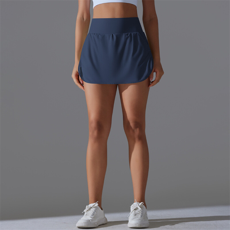 Para Praia teniske suknje za žene s kratkim hlačama Athletic Short Tummy Control Suknja za golf, kratke hlače za trčanje s džepovima 7030 plava