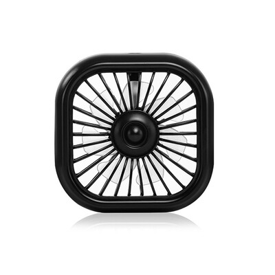 USB automobilio elektrinis ventiliatorius Mini automatinis kūrybinis apšvietimo ventiliatorius, skirtas oro išleidimo angai, kvadratiniam automobiliui, aušinimo ventiliatorius, vėsinimas, automobilio priedai