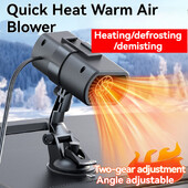 Нагревател за кола Зимен 12v Бързо нагряване Размразяване на предното стъкло Обезмразяване Електрически нагревател Въртящ се на 360 градуса отопление Охлаждащ вентилатор