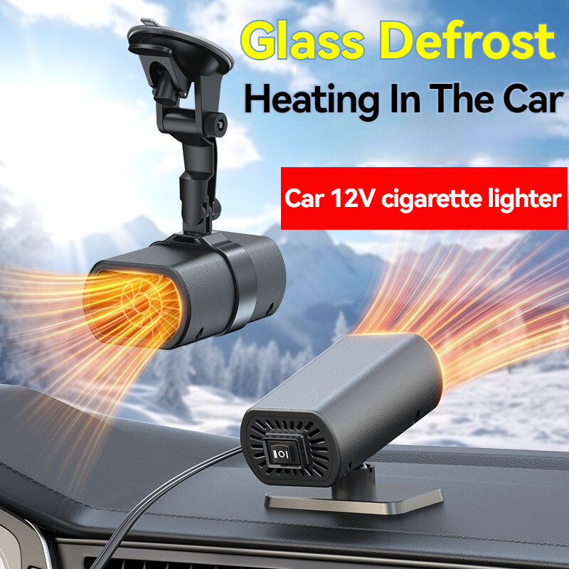 Нагревател за кола Зимен 12v Бързо нагряване Размразяване на предното стъкло Обезмразяване Електрически нагревател Въртящ се на 360 градуса отопление Охлаждащ вентилатор