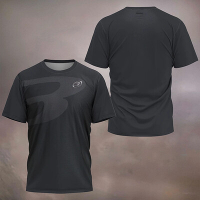 2024 Εξαιρετικά λεπτή καλοκαιρινή αθλητική γυμναστική, αναπνεύσιμο και γρήγορο στέγνωμα, κοντό μανίκι ανδρικό μπλουζάκι με στάμπα με padel, Ανδρικά ρούχα τένις