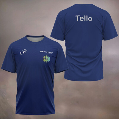 2024 Εξαιρετικά λεπτή καλοκαιρινή αθλητική γυμναστική, αναπνεύσιμο και γρήγορο στέγνωμα, κοντό μανίκι ανδρικό μπλουζάκι με στάμπα με padel, Ανδρικά ρούχα τένις