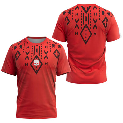 Tricou cu craniu cu uscare rapidă City Padel Tricou de înaltă calitate pentru antrenament tenis Îmbrăcăminte Nouă vară Tricou sport largi pentru bărbați