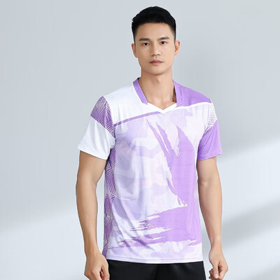 Muške majice za badminton novog stila, prozračne, 3D ispisne majice za stolni tenis, muške majice s kratkim rukavima za trčanje, za brzo sušenje