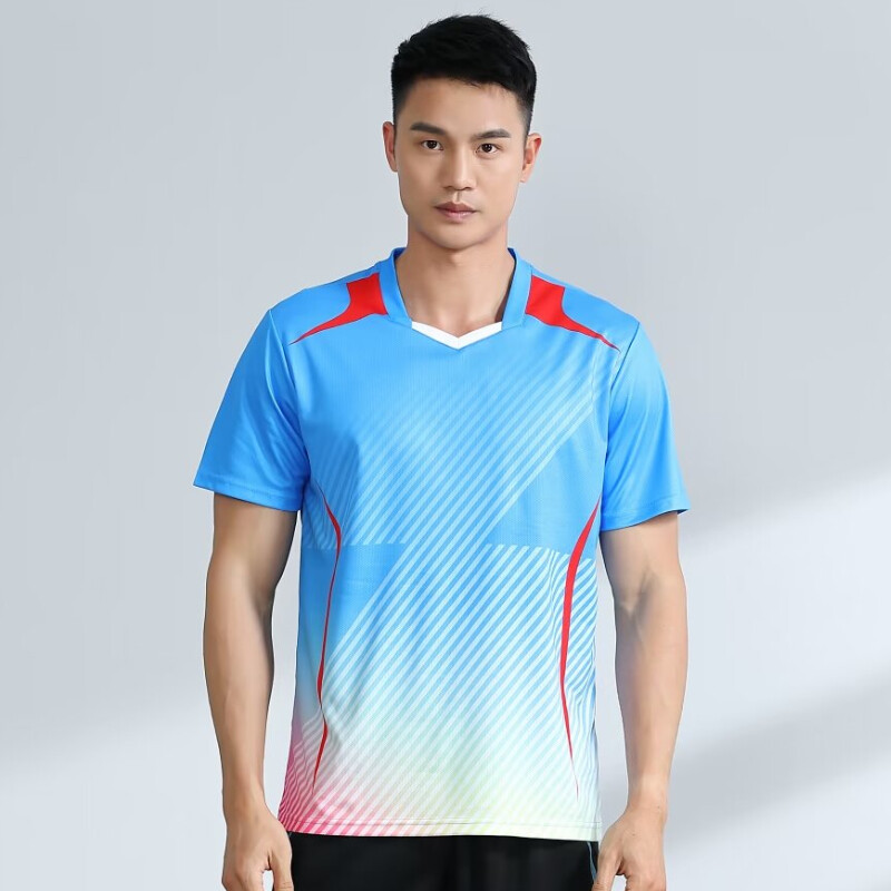 Muške majice za badminton novog stila, prozračne, 3D ispisne majice za stolni tenis, muške majice s kratkim rukavima za trčanje, za brzo sušenje