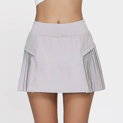 Dámske športové tenisové sukne, fitness šortky s vysokým pásom, atletické bežecké šortky, skladané športové sukne, golfové športové oblečenie