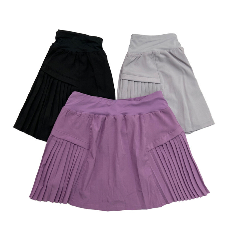 Dámske športové tenisové sukne, fitness šortky s vysokým pásom, atletické bežecké šortky, skladané športové sukne, golfové športové oblečenie