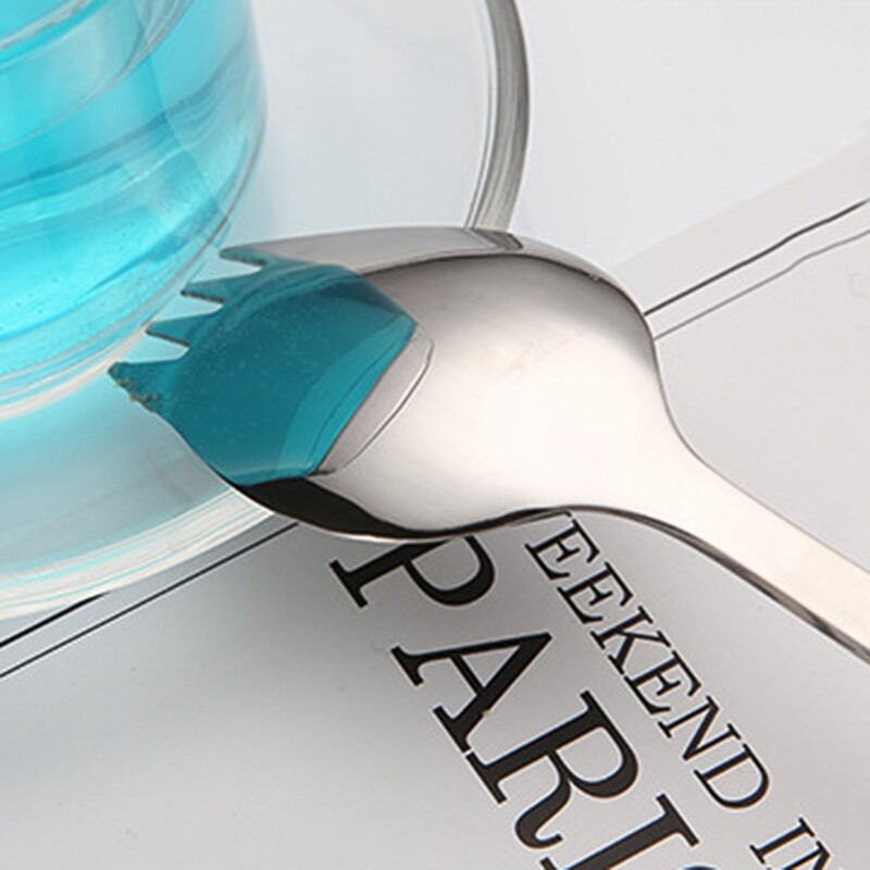 Žlica Vilica Duga drška Žlica za salatu Spork od nehrđajućeg čelika za višekratnu upotrebu Žlice za desert Posuđe za piknik na otvorenom