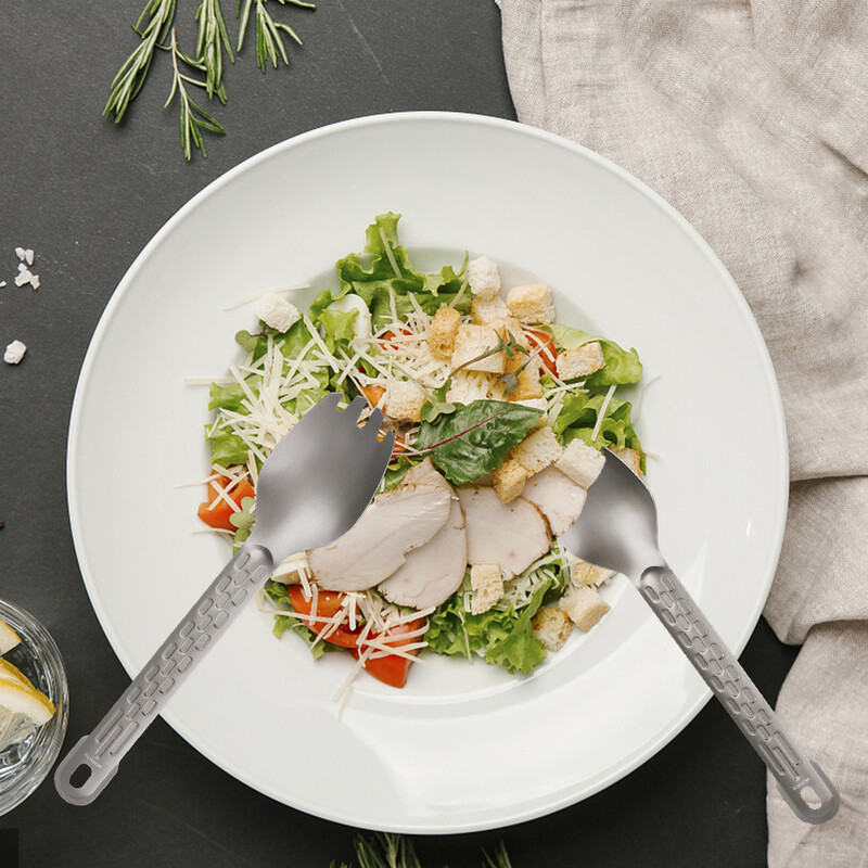 Titanium Spork Lagana večera Spork Pribor za jelo Posuđe za dom Na otvorenom Kampiranje Pješačenje Putovanje s ruksakom Piknik