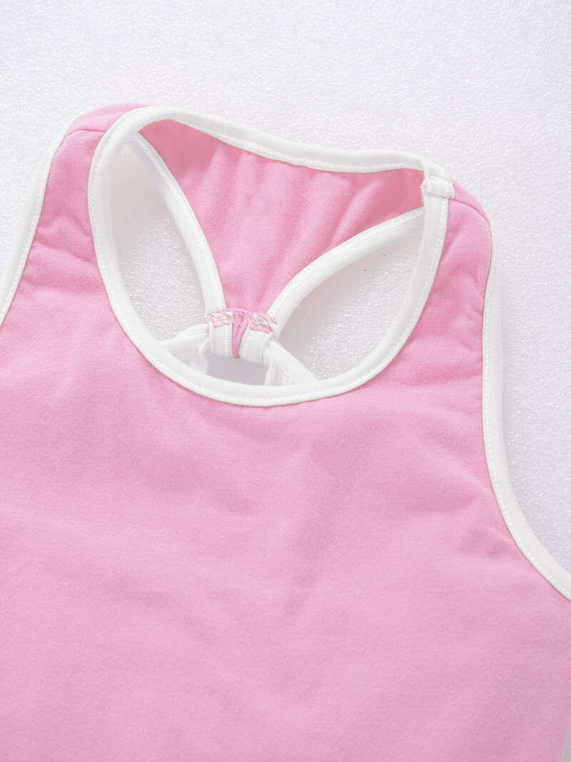 Laste tüdrukute golfi tennisekleit lühikeste pükstega aluspüksid, ühevärvilised varrukateta spordikleit, treeningvarustus