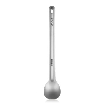 Lixada Titanium Long Handle Spoon Portable Outdoor Dinner Spoon μαχαιροπίρουνα Camping Backpacking Picnic Ultralight 15g