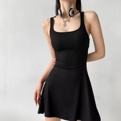 Sportska haljina na tregere u europskom i američkom stilu, ženska ljetna vruća djevojka, seksi lijepa teniska kratka suknja a-kroja