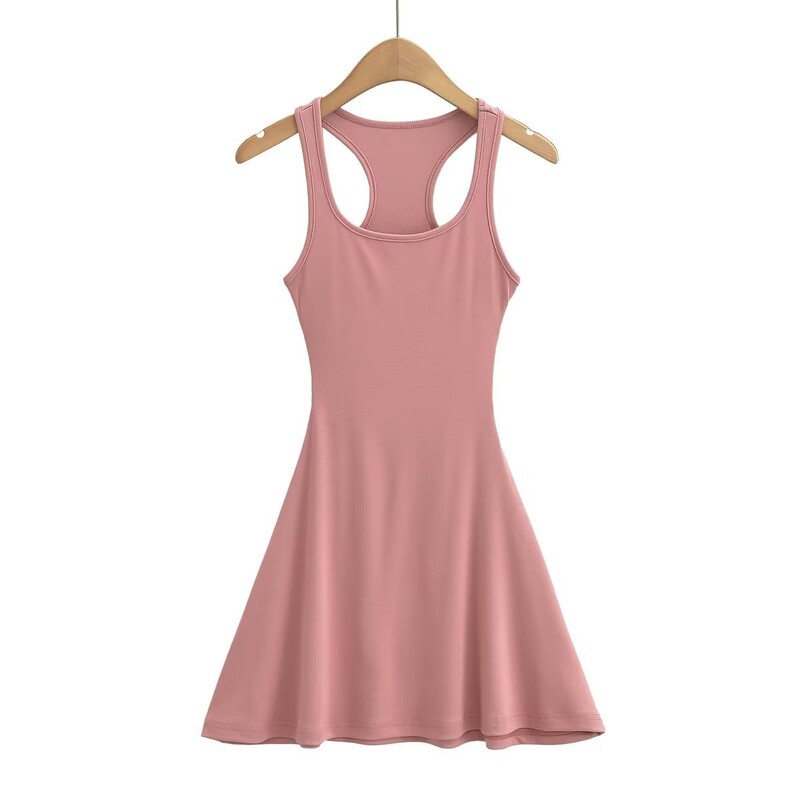 Sportska haljina na tregere u europskom i američkom stilu, ženska ljetna vruća djevojka, seksi lijepa teniska kratka suknja a-kroja