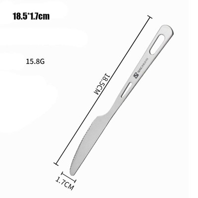 Prenosná titánová lyžica s dlhou rukoväťou, kempingové svetlo, titánový riad, príbory, vidlička, EDC environmentálne vonkajšie piknikové doplnky