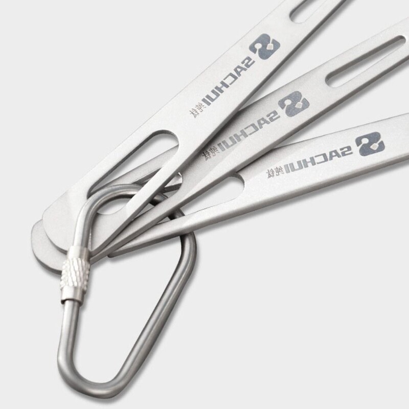 Prenosná titánová lyžica s dlhou rukoväťou, kempingové svetlo, titánový riad, príbory, vidlička, EDC environmentálne vonkajšie piknikové doplnky