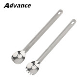 Vanjsko posuđe od legure titana Titanijska vilica s dugom drškom Žlica za kampiranje Prijenosna žlica za miješanje juhe Ultralaki pribor za putovanja