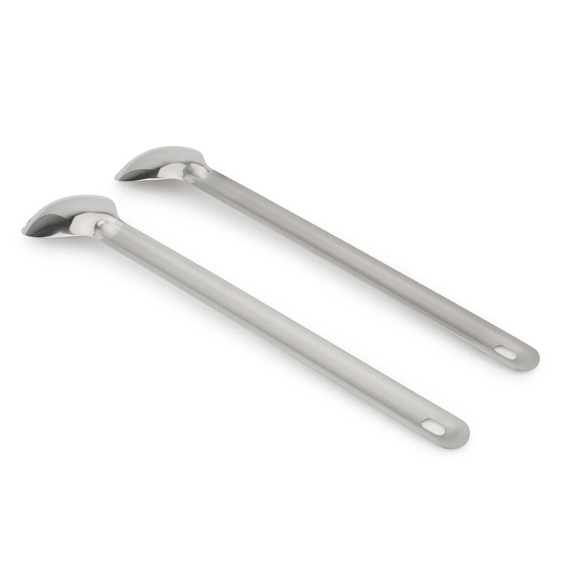 Vanjsko posuđe od legure titana Titanijska vilica s dugom drškom Žlica za kampiranje Prijenosna žlica za miješanje juhe Ultralaki pribor za putovanja