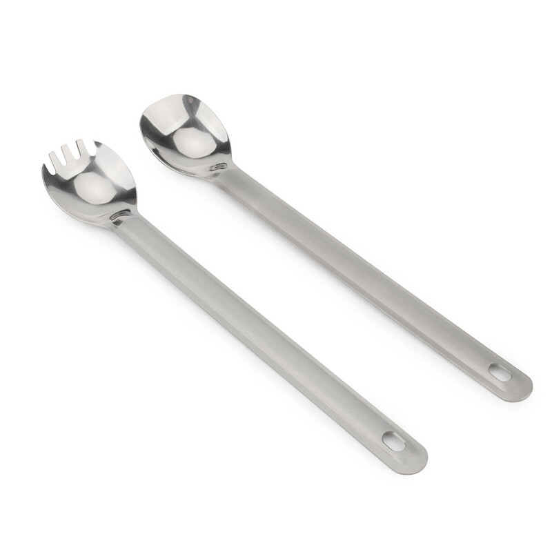 Vanjsko posuđe od legure titana Titanijska vilica s dugom drškom Žlica za kampiranje Prijenosna žlica za miješanje juhe Ultralaki pribor za putovanja