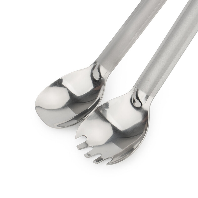 Vanjsko posuđe od legure titana Titanijska vilica s dugom drškom Žlica za kampiranje Prijenosna žlica za miješanje juhe Ultralaki pribor za putovanja